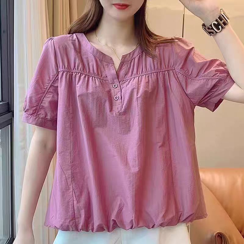 شومیز کتان زنانه کد 417204