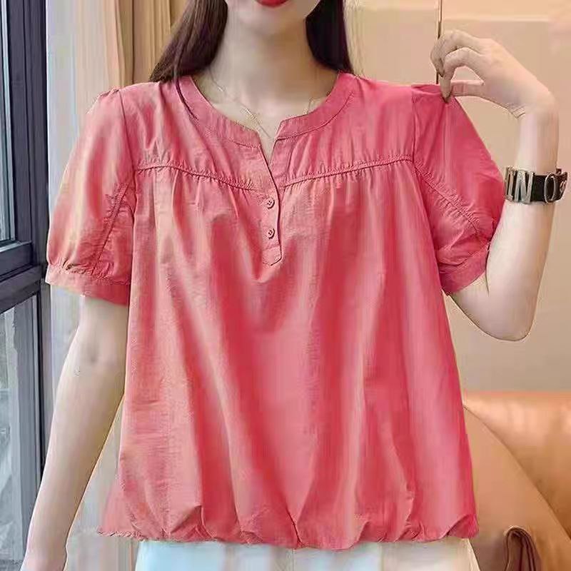 شومیز کتان زنانه کد 417204