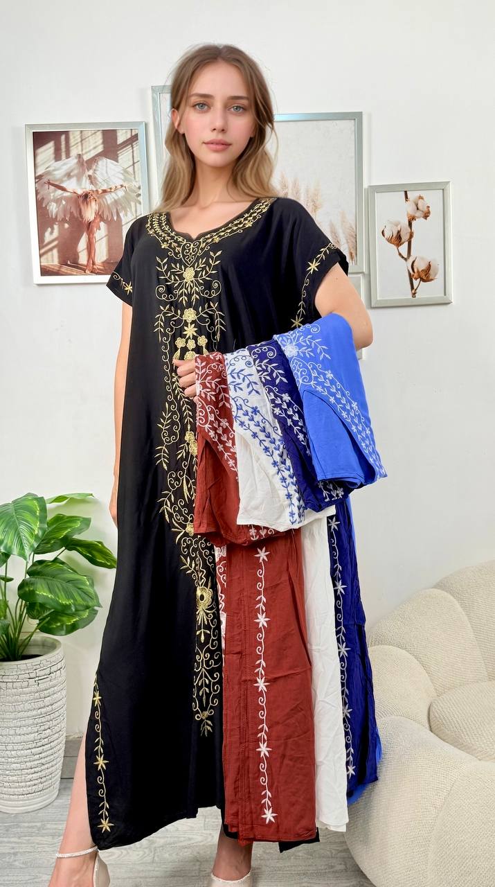 پیراهن نخی زنانه کد 417235