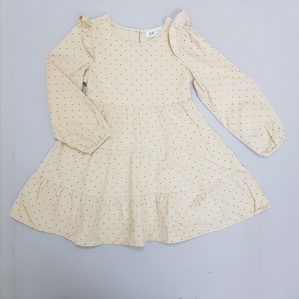 سارافون مخمل دخترانه 27738 سایز 3 تا 14 سال مارک H&M   *