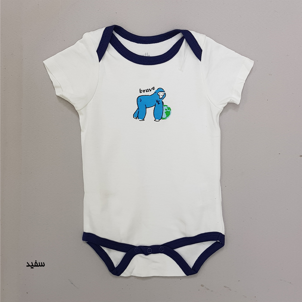 بادی پسرانه 27125 سایز 3 تا 18 ماه کد 8 مارک earth   *