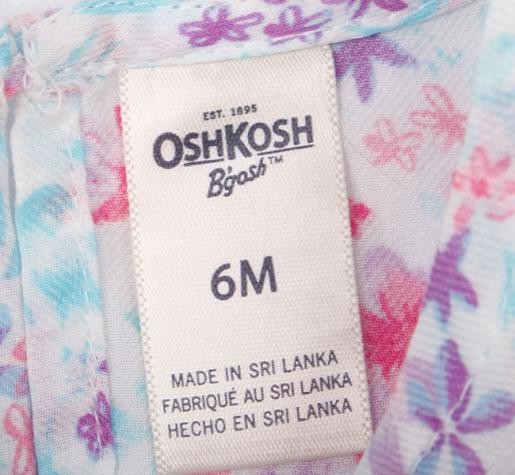 بلوز سارافونی دخترانه 11562 سایز 6 ماه تا 12 سال مارک Oshkosh