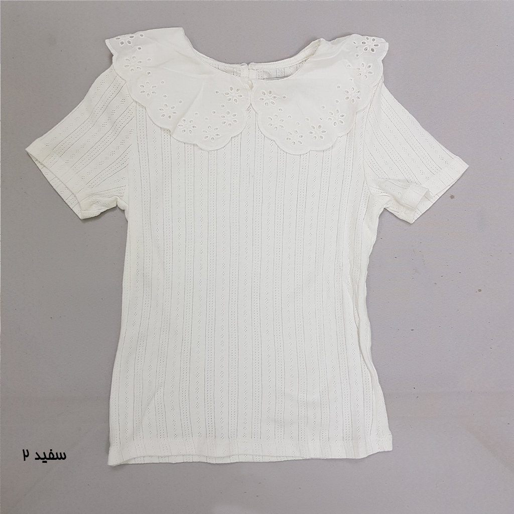 تی شرت دخترانه 27993 سایز 2 تا 10 سال کد 2 مارک C&A