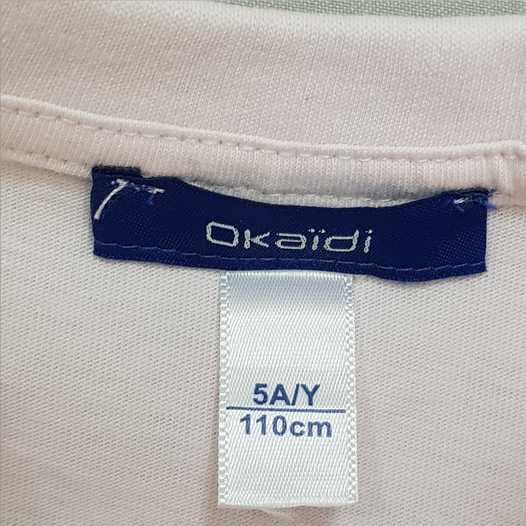تی شرت دخترانه 27965 سایز 3 تا 14 سال کد 9 مارک OKAIDI   *