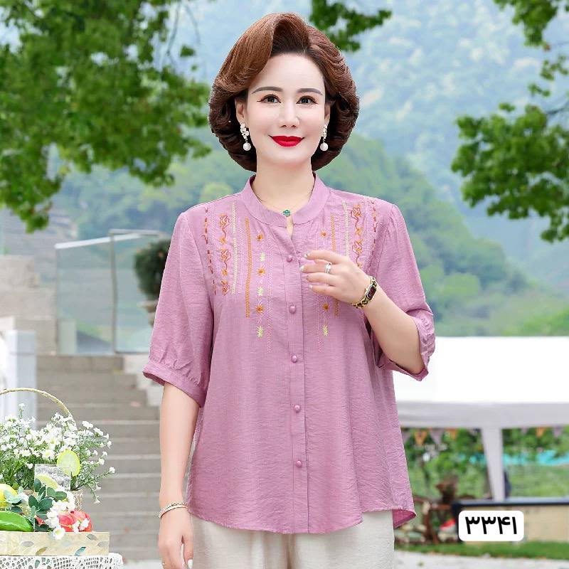 شومیز گلدوزی زنانه کد 417380