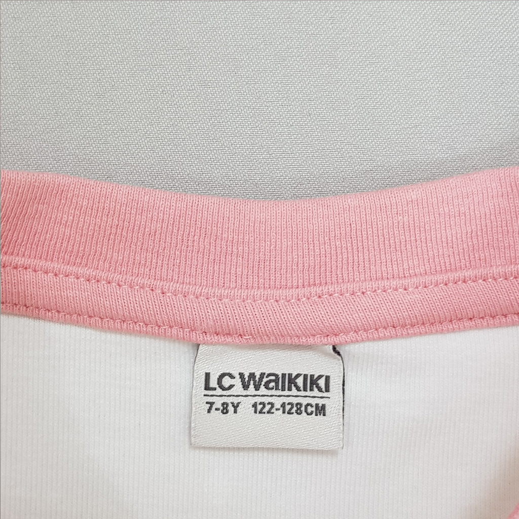تی شرت دخترانه 27969 سایز 7 تا 14 سال کد 3 مارک LC WALKIKI