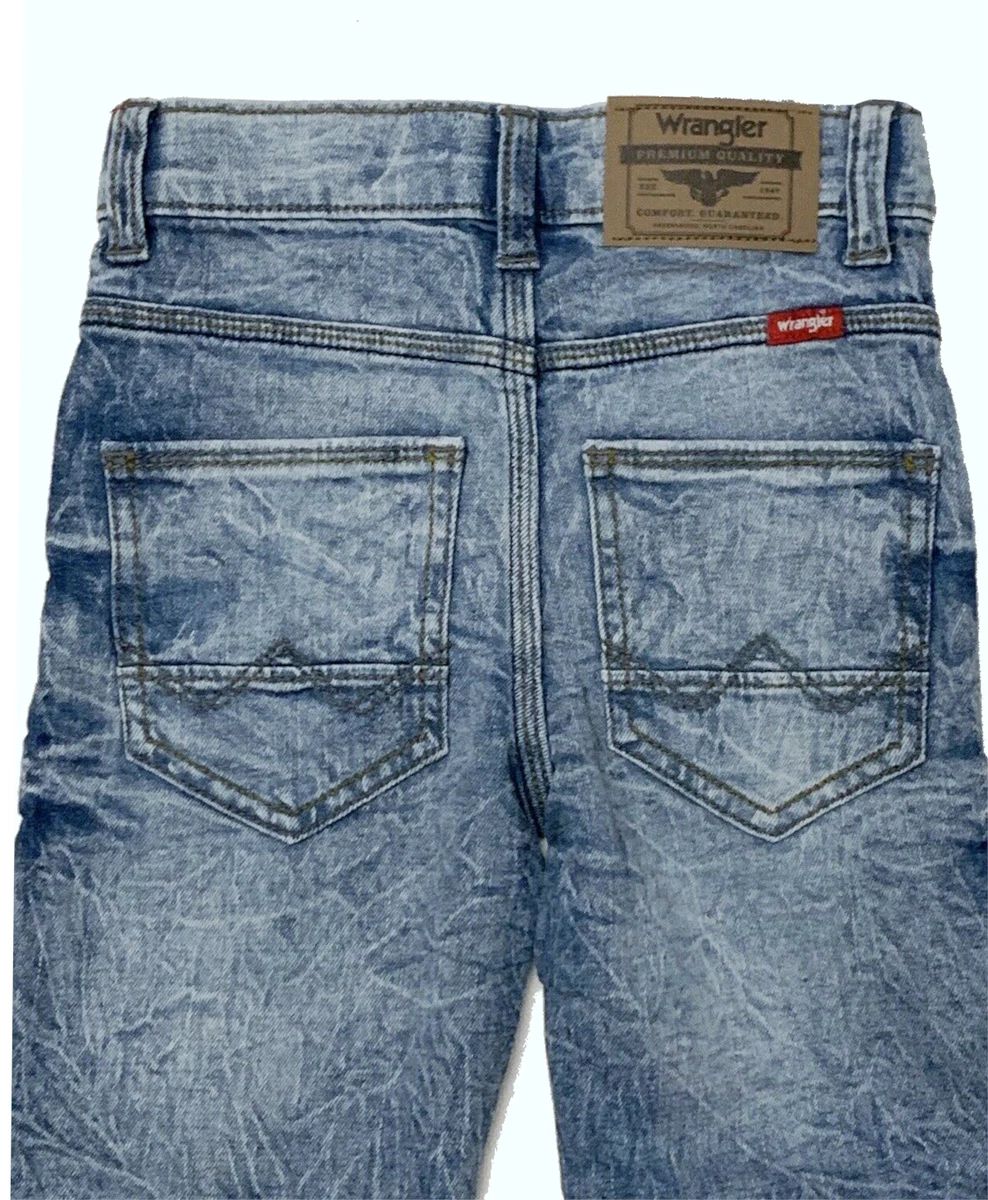 شلوار جینز پسرانه 28013 سایز 5 تا 15 سال مارک wrangler
