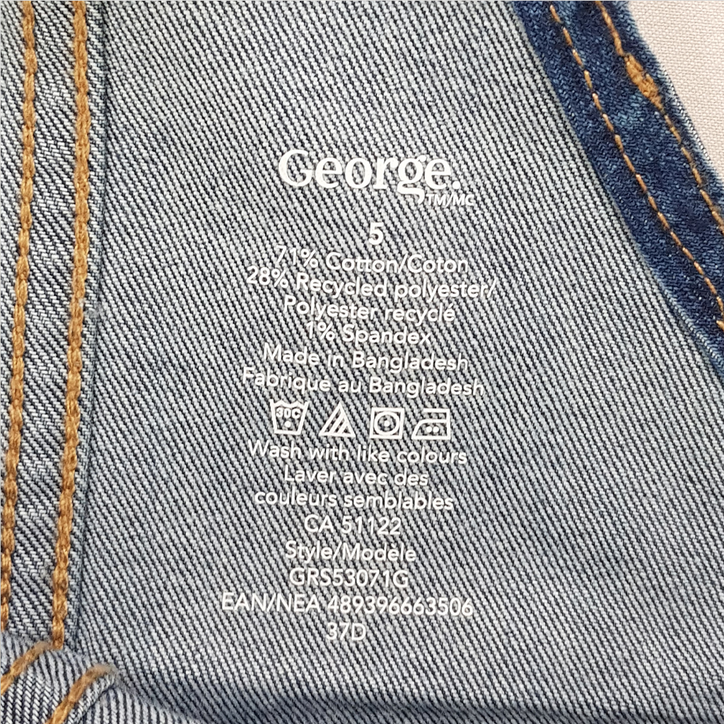 پیشبندار سارافونی دخترانه 27916 سایز 4 تا 16 سال مارک GEORGE