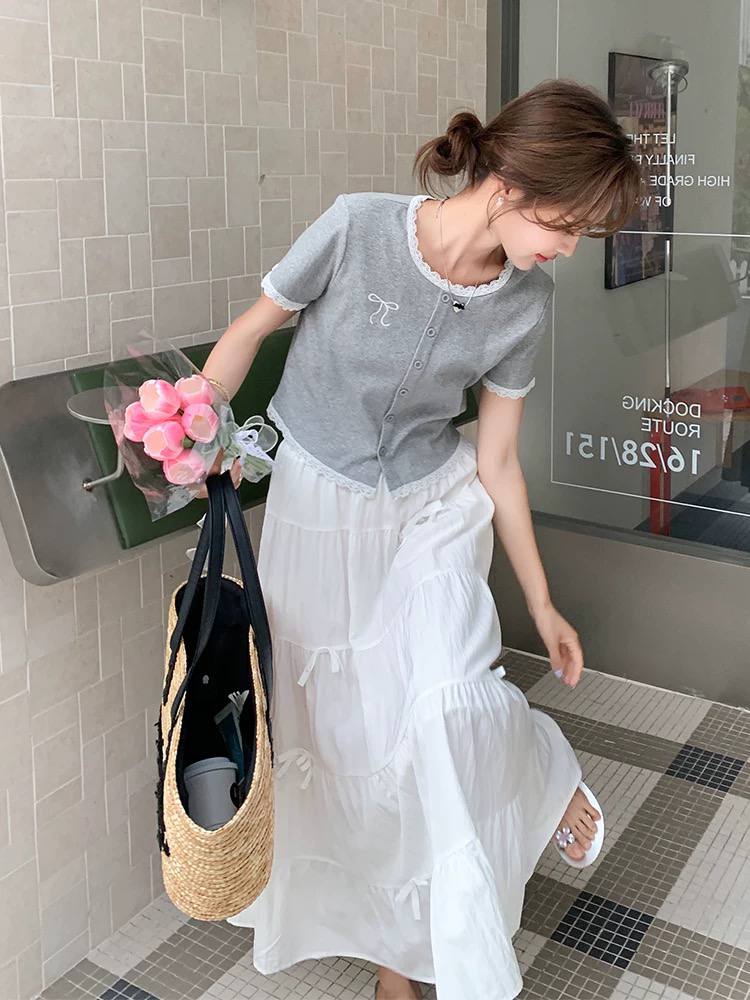 ست کراپ دامن زنانه کد 417494