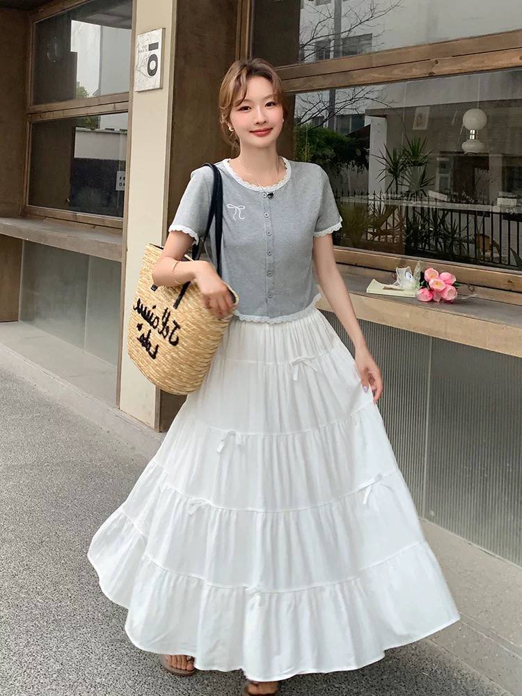 ست کراپ دامن زنانه کد 417494