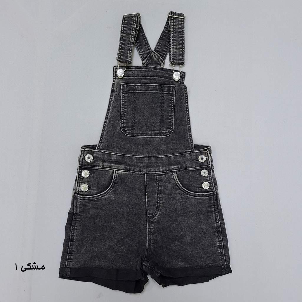 پیشبندار جینز دخترانه 28372 سایز 9 تا 16 سال مارک H&M