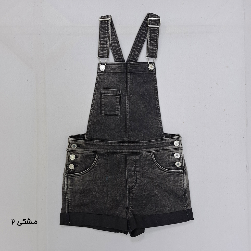 پیشبندار جینز دخترانه 28372 سایز 9 تا 16 سال مارک H&M