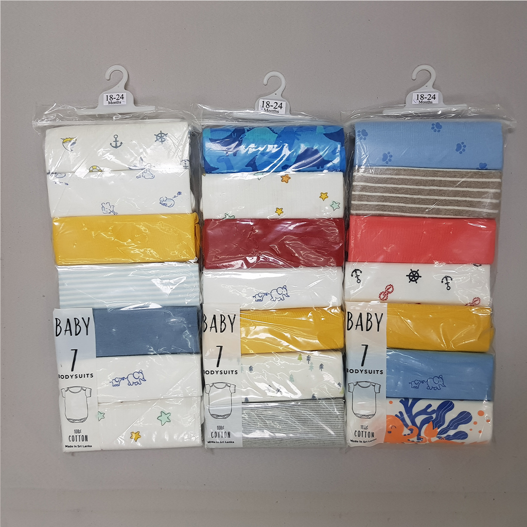 بادی هفت عددی پسرانه 28340 سایز 6 تا 36 ماه