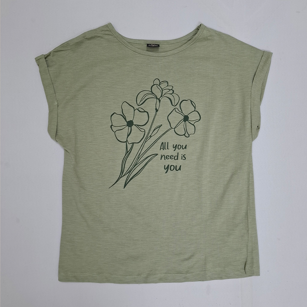 تی شرت زنانه 28301 مارک Wild Flower   *
