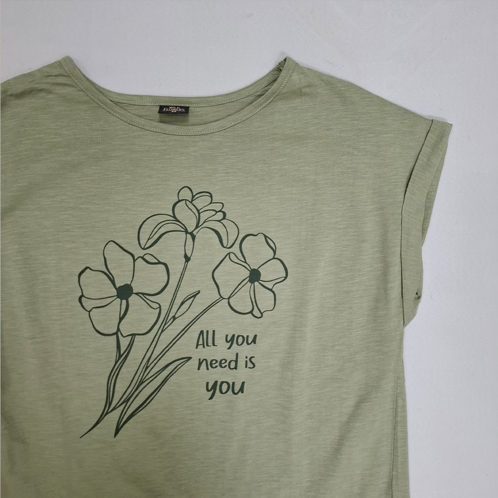 تی شرت زنانه 28301 مارک Wild Flower   *