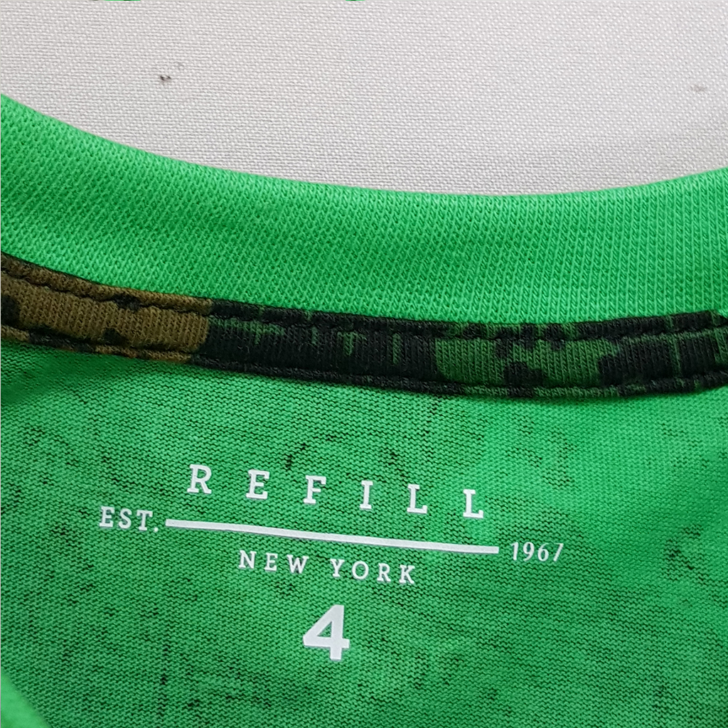 تی شرت پسرانه 28251 سایز 4 تا 10 سال کد 2 مارک Refill