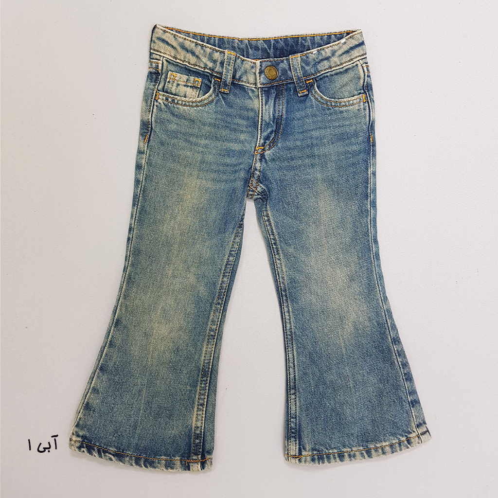 شلوار جینز دخترانه 28396 سایز 1.5 تا 10 سال مارک H&M