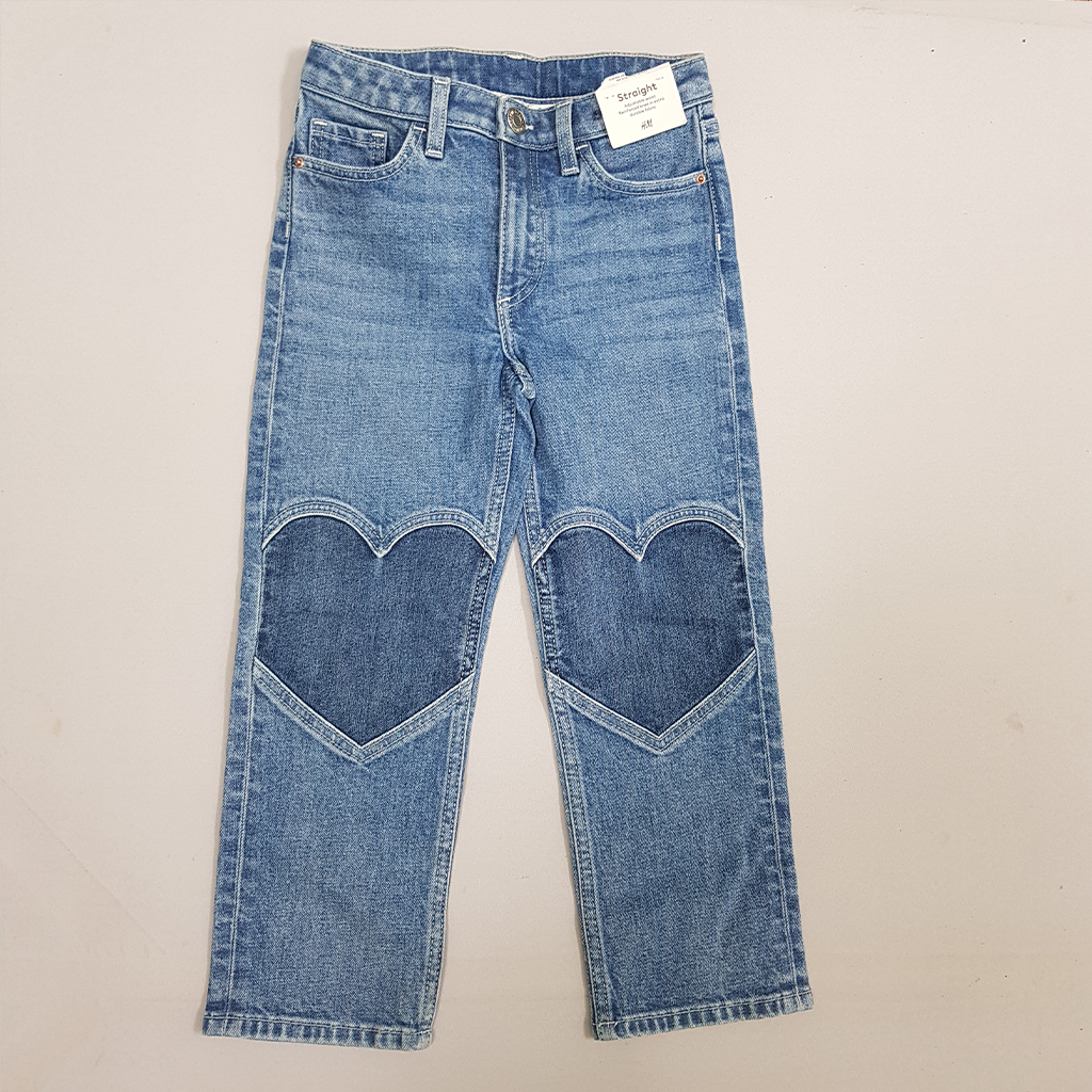 شلوار جینز دخترانه 28390 سایز 2 تا 10 سال مارک H&M