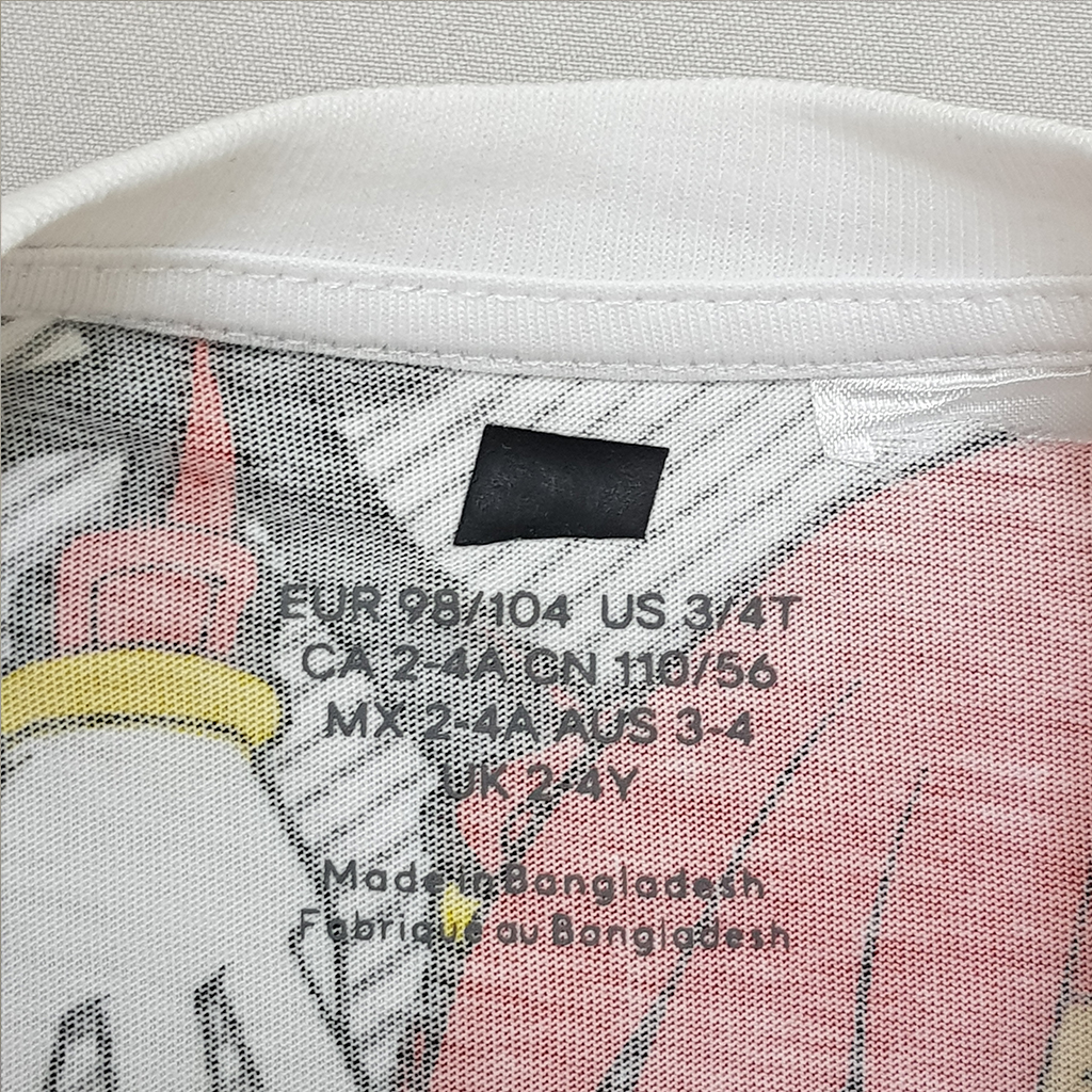 تی شرت پسرانه 28404 سایز 3 تا 10 سال کد 1 مارک H&M