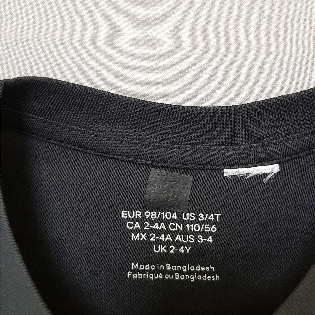 تی شرت پسرانه 28404 سایز 1.5 تا 10 سال کد 19 مارک H&M