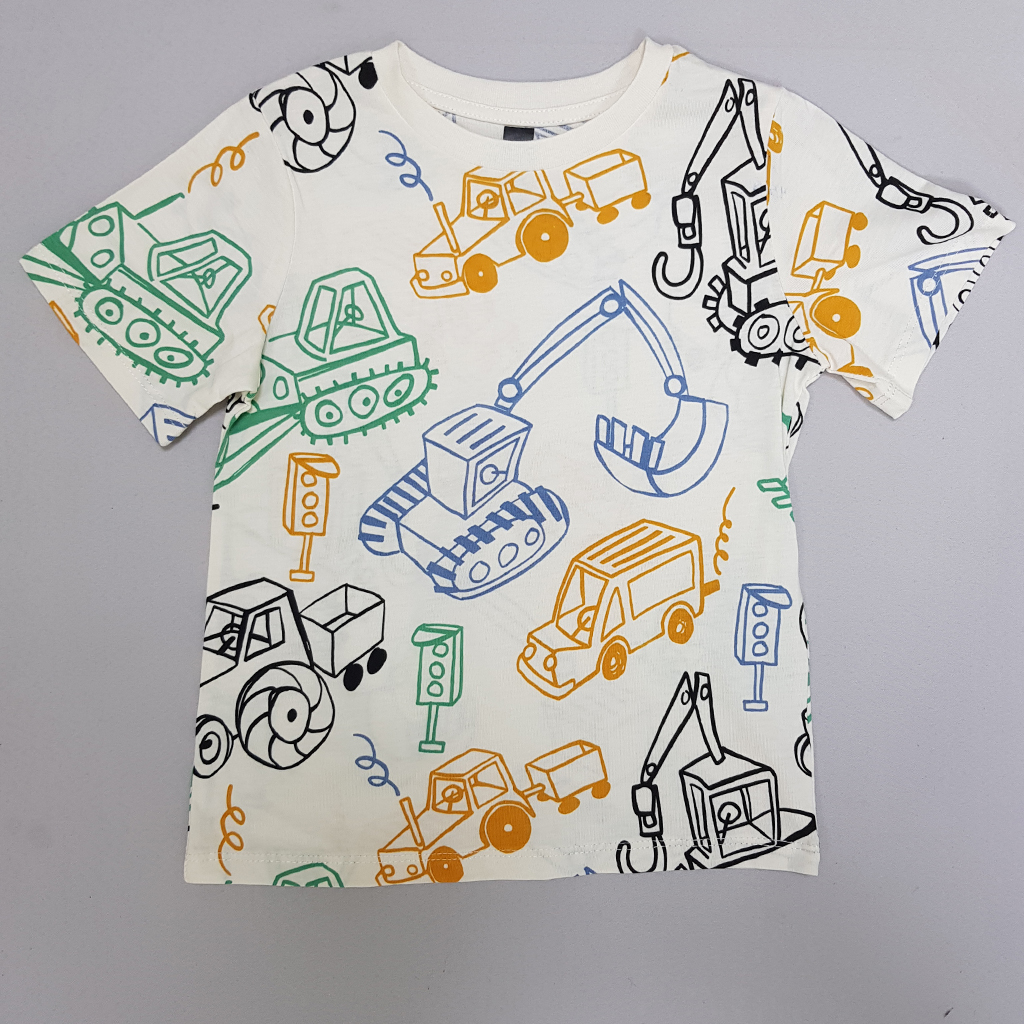 تی شرت پسرانه 28404 سایز 3 تا 12 سال کد 7 مارک H&M