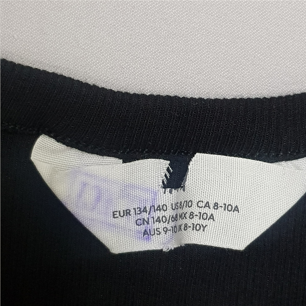 تی شرت دخترانه 28415 سایز 9 تا 15 سال مارک H&M