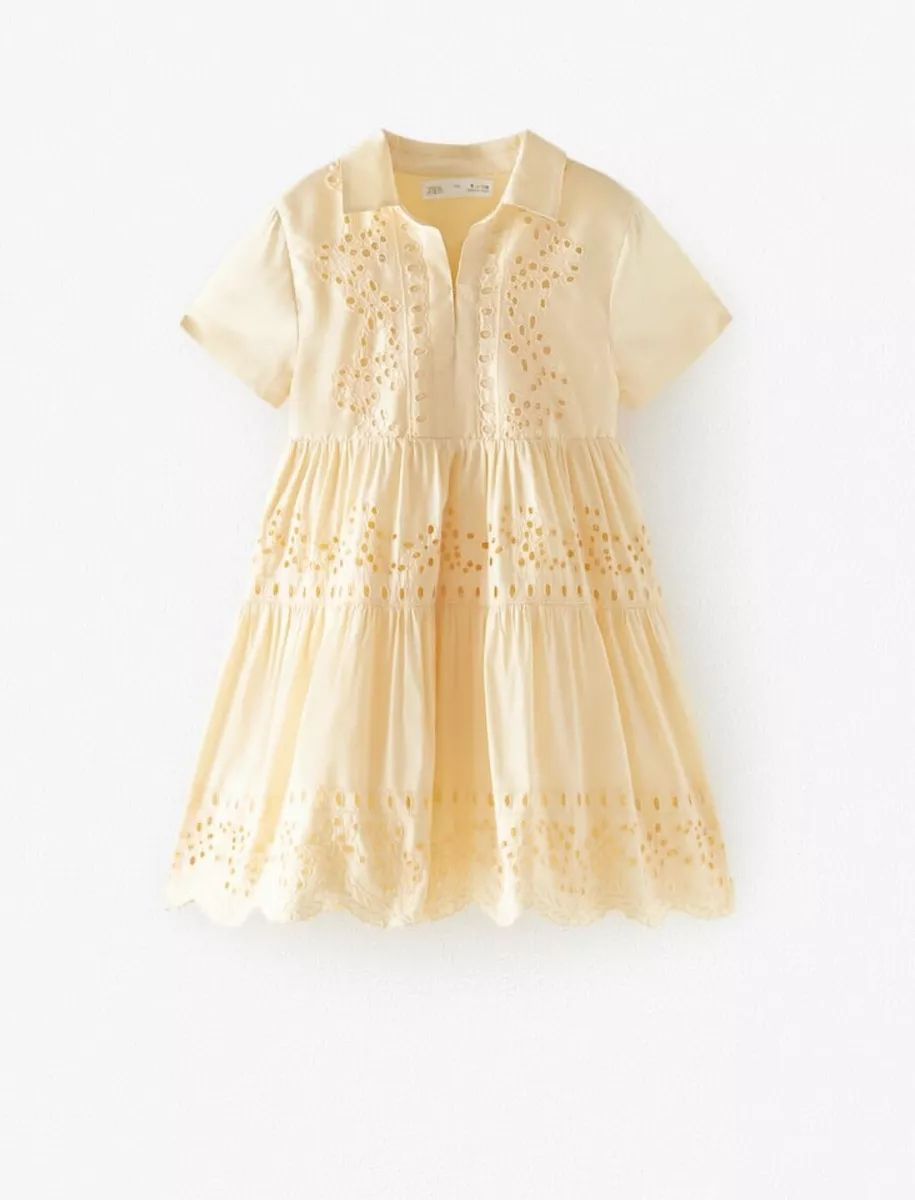سارافون دخترانه 28446 سایز 5 تا 14 سال مارک ZARA