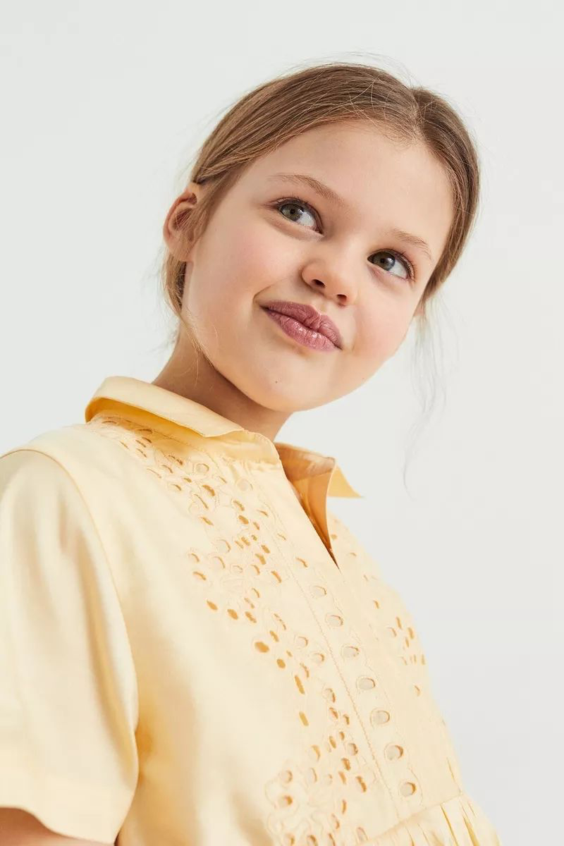 سارافون دخترانه 28446 سایز 5 تا 14 سال مارک ZARA