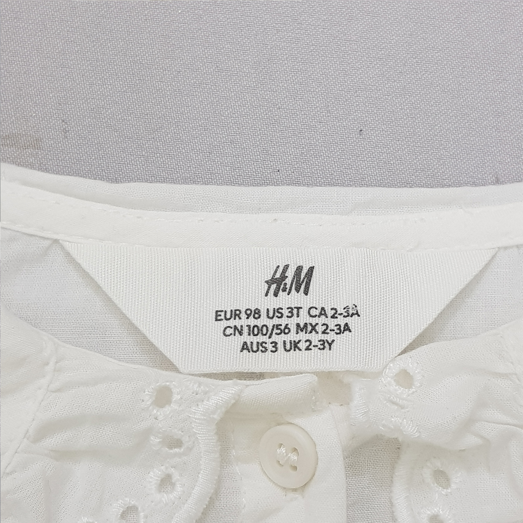 شومیز دخترانه 28501 سایز 1.5 تا 12 سال مارک H&M