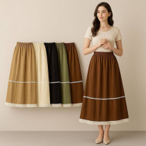 دامن کتان زنانه کد 417901