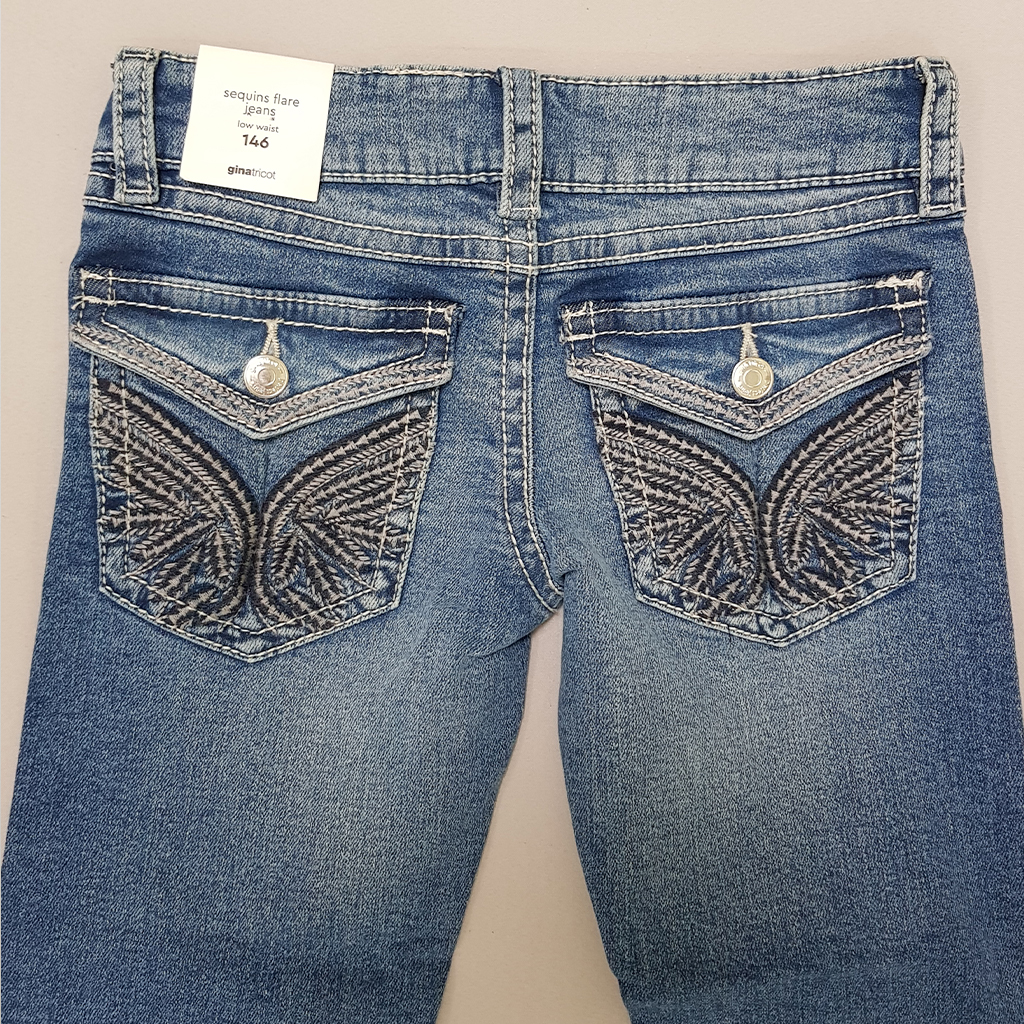 شلوار جینز دخترانه 28535 سایز 9 تا 15 سال مارک ginatricot   *