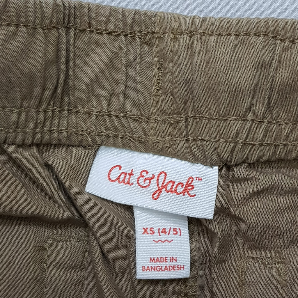 شلوارک کتان پسرانه 28519 سایز 4 تا 18 سال کد 9 مارک CAT&JACK   *