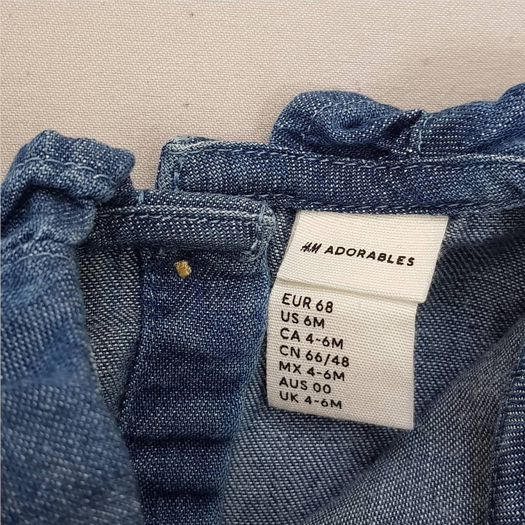 بادی دخترانه 28622 سایز 4 ماه تا 2 سال مارک H&M