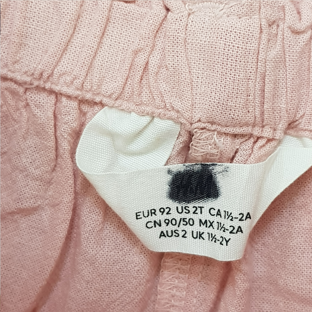 شلوارک دخترانه 28594 سایز 1.5 تا 11 سال مارک H&M