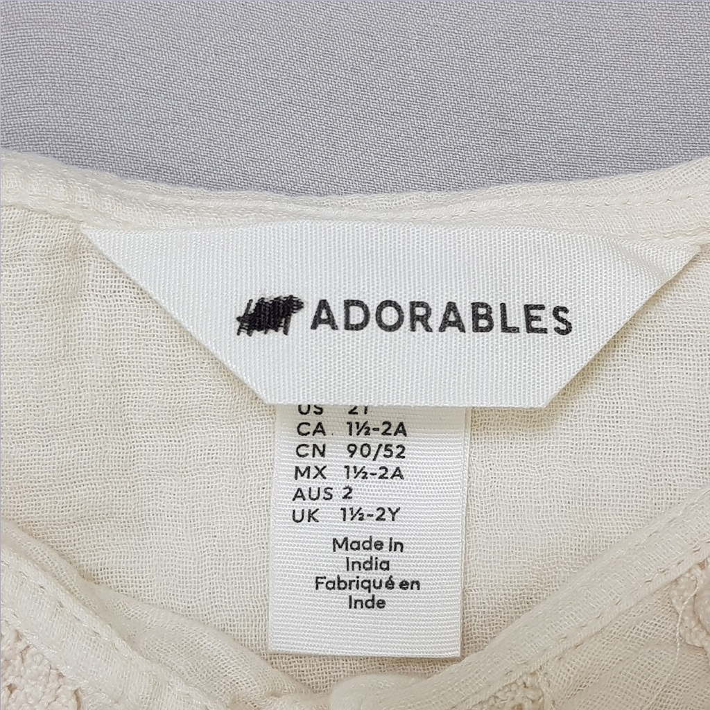 شومیز دخترانه 28606 سایز 4 ماه تا 10 سال مارک H&M