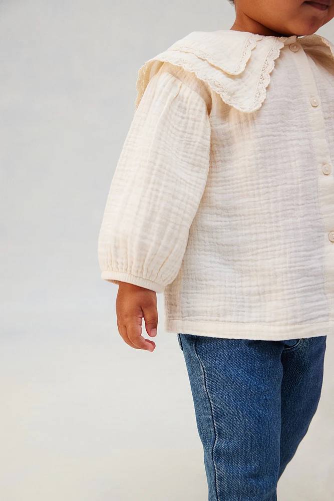 شومیز دخترانه 28606 سایز 4 ماه تا 10 سال مارک H&M
