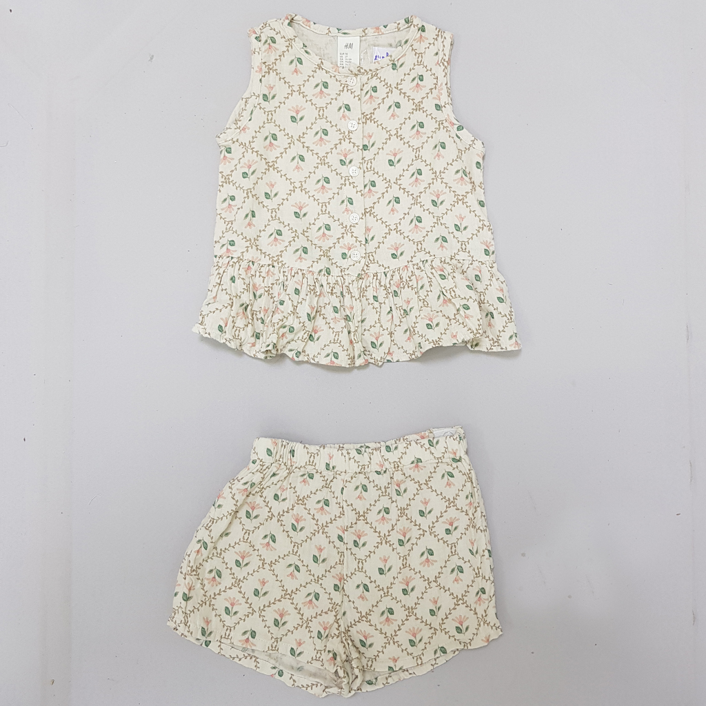 ست دخترانه 28655 سایز 6 ماه تا 4 سال مارک H&M
