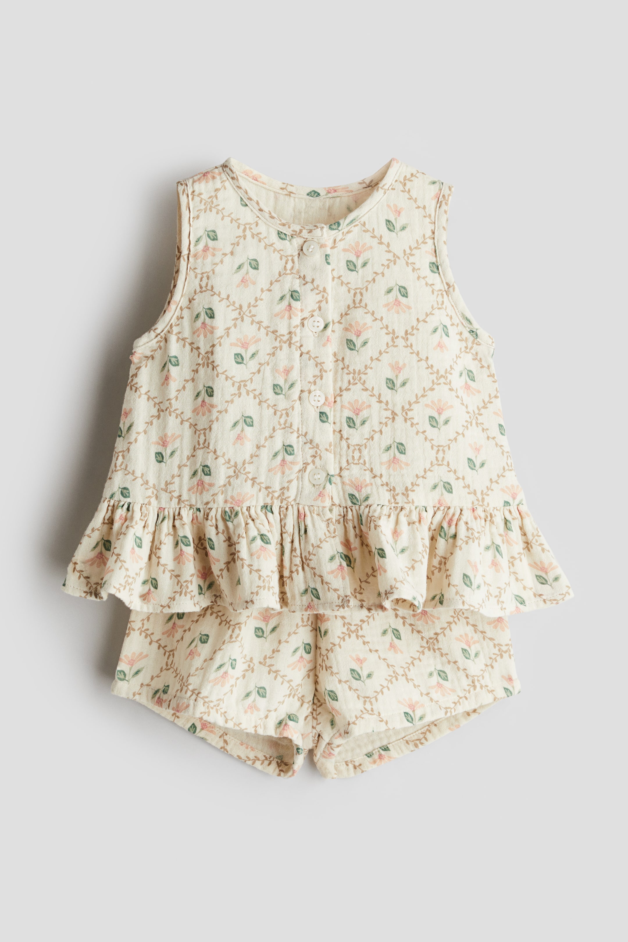 ست دخترانه 28655 سایز 6 ماه تا 4 سال مارک H&M