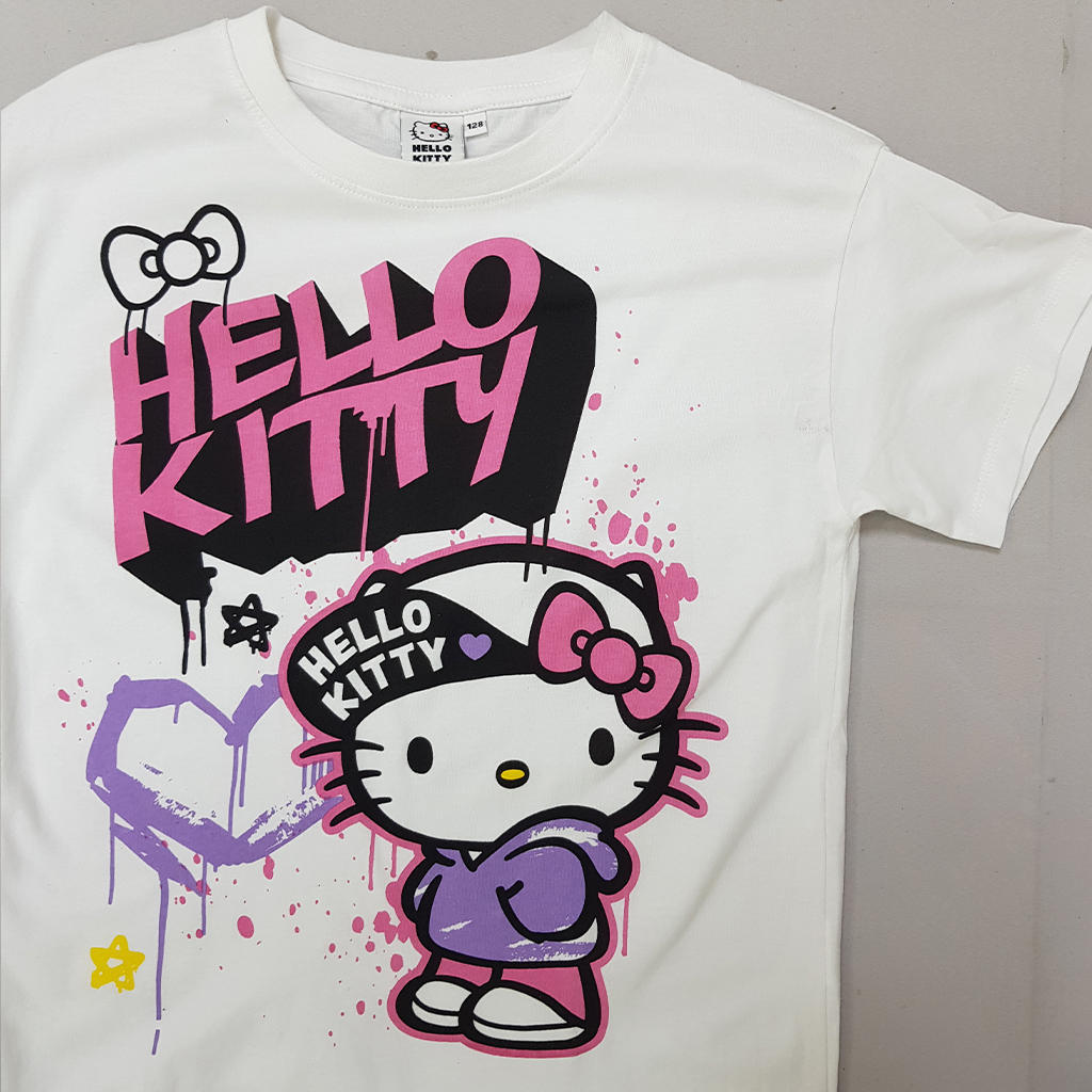 تی شرت دخترانه 28585 سایز 7 تا 14 سال مارک Kitty