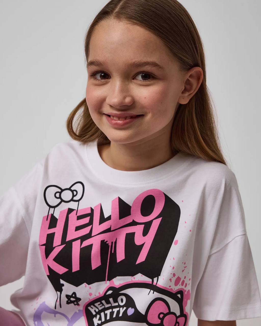تی شرت دخترانه 28585 سایز 7 تا 14 سال مارک Kitty