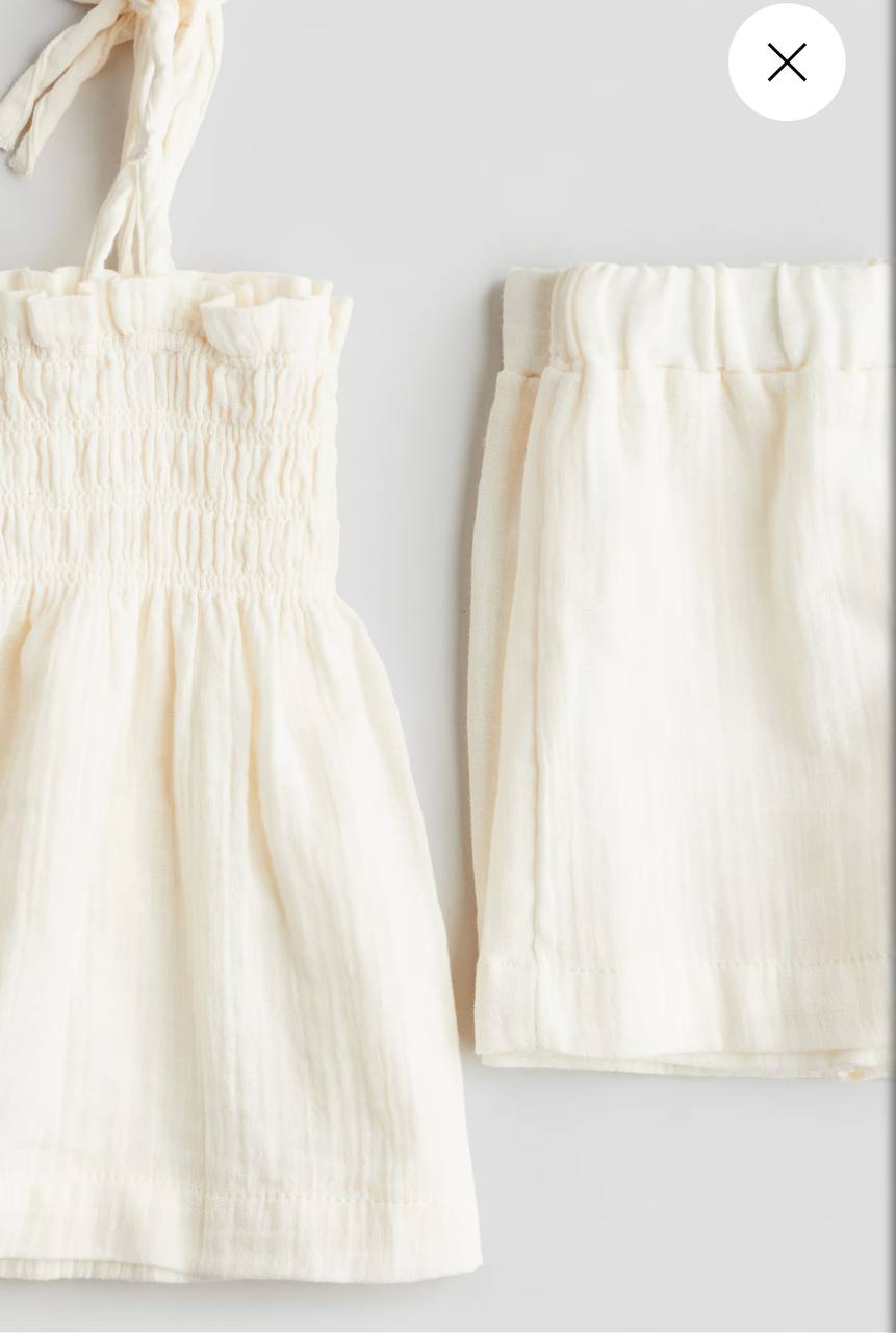 ست دخترانه 28657 سایز 2 تا 10 سال مارک H&M