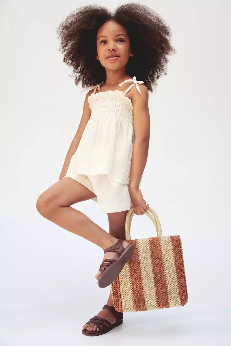 ست دخترانه 28657 سایز 2 تا 10 سال مارک H&M