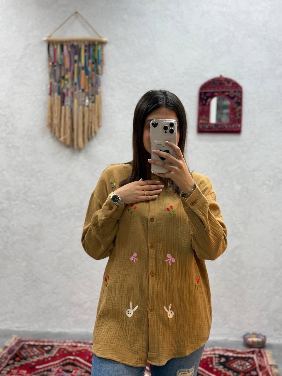 شومیز طرح دار زنانه کد 418032