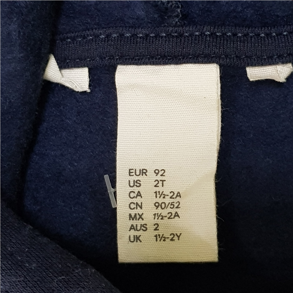 هودی دخترانه 28577 سایز 1.5 تا 12 سال کد 2 مارک H&M
