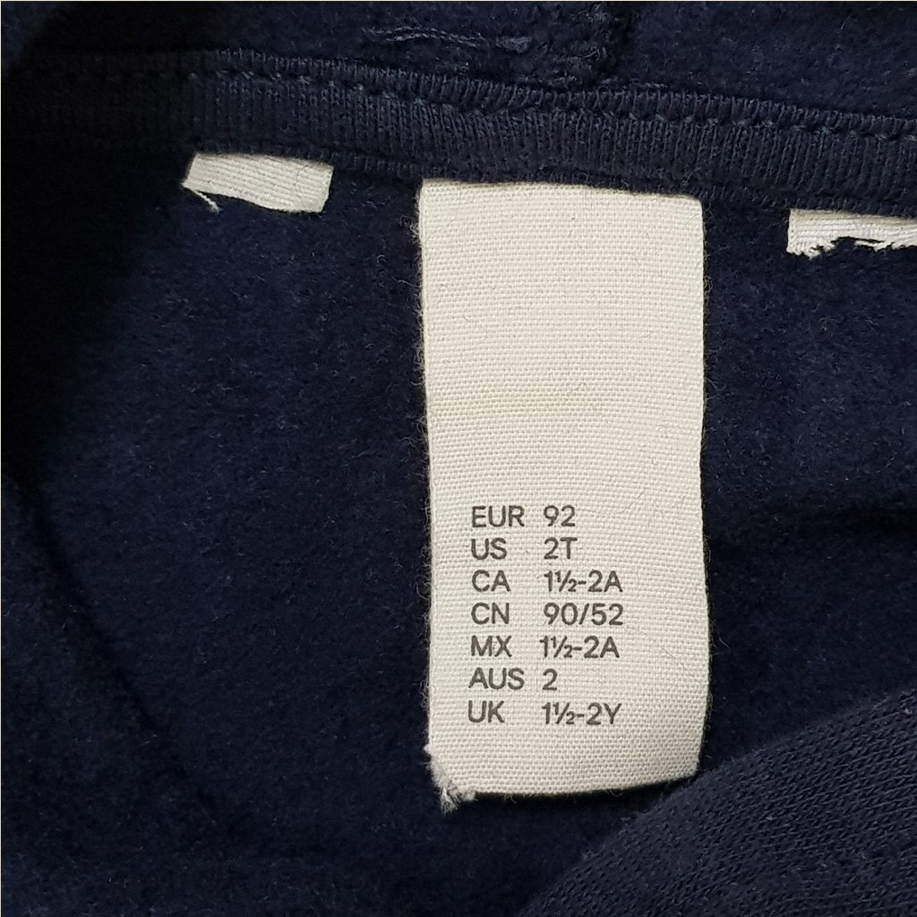 هودی دخترانه 28577 سایز 1.5 تا 12 سال کد 2 مارک H&M