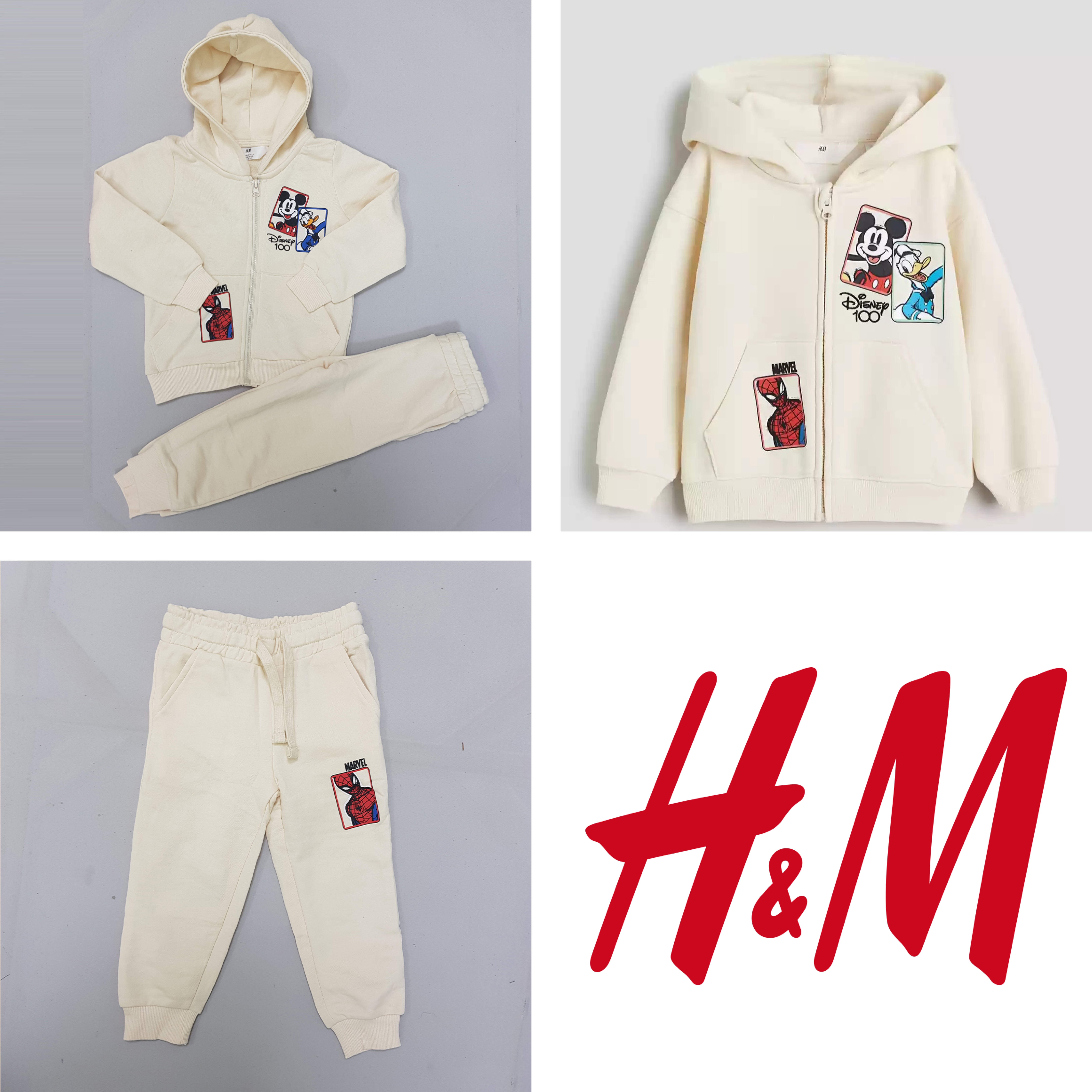 ست سویشرت شلوار پسرانه 28740 سایز 2 تا 10 سال مارک H&M