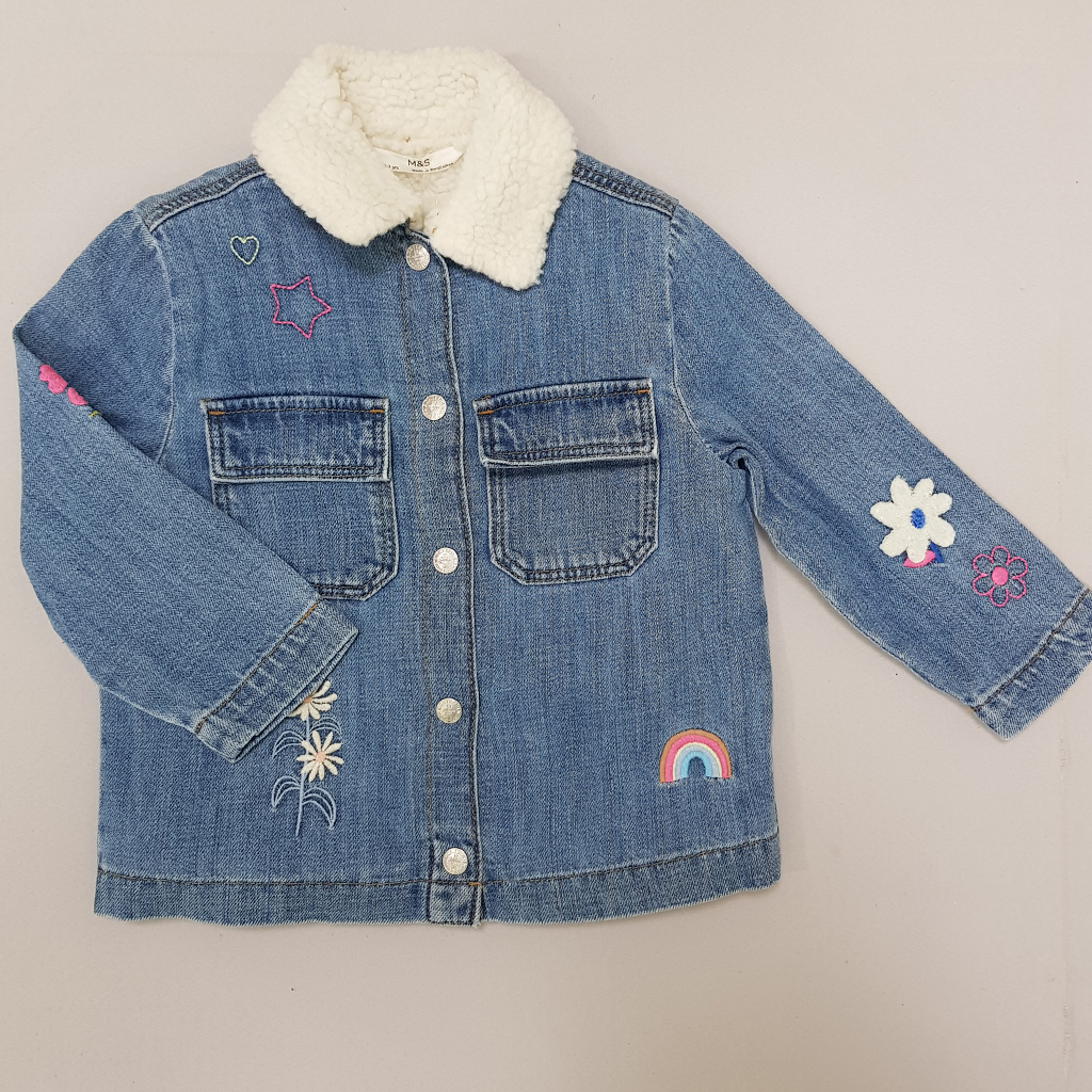 کت جینز دخترانه 28721 سایز 2 تا 7 سال مارک M&S
