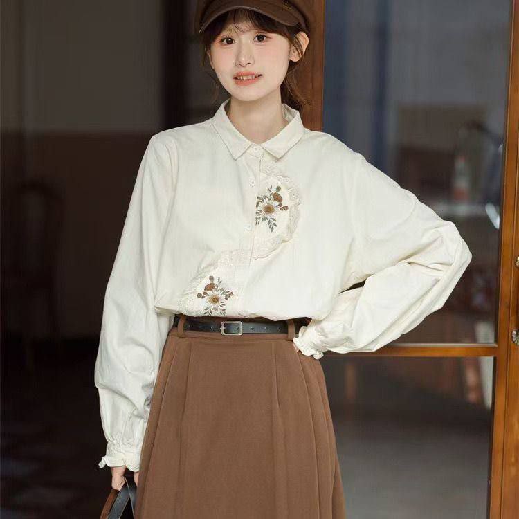 شومیز گلدوزی زنانه کد 418054