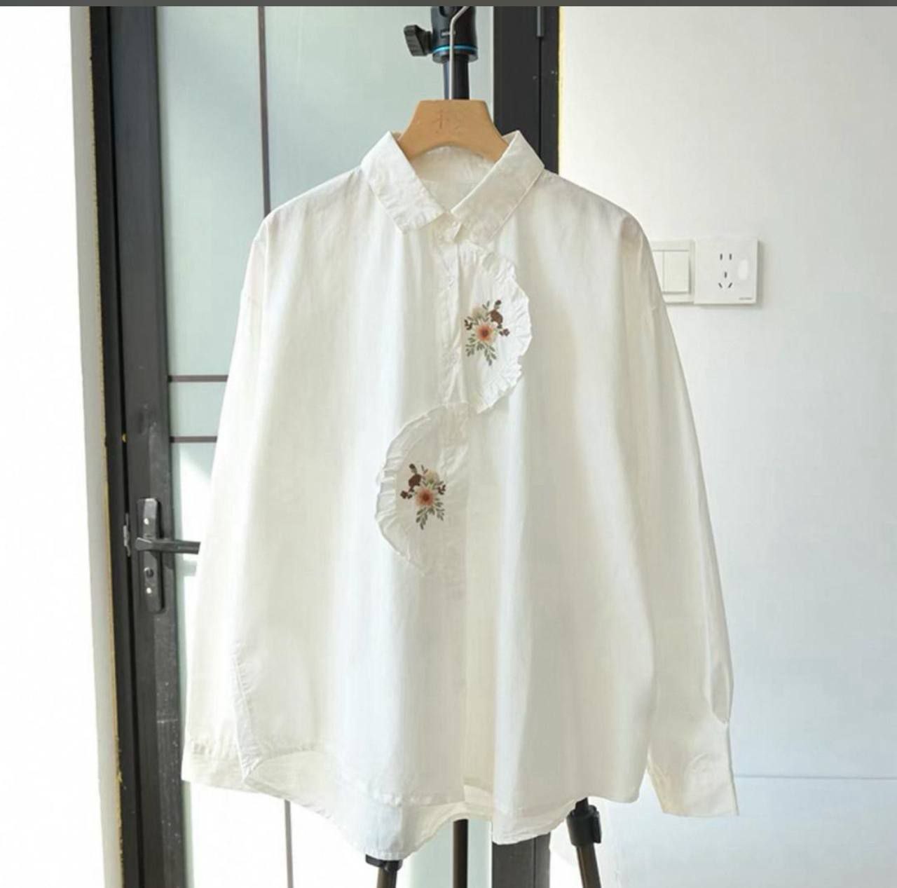 شومیز گلدوزی زنانه کد 418054