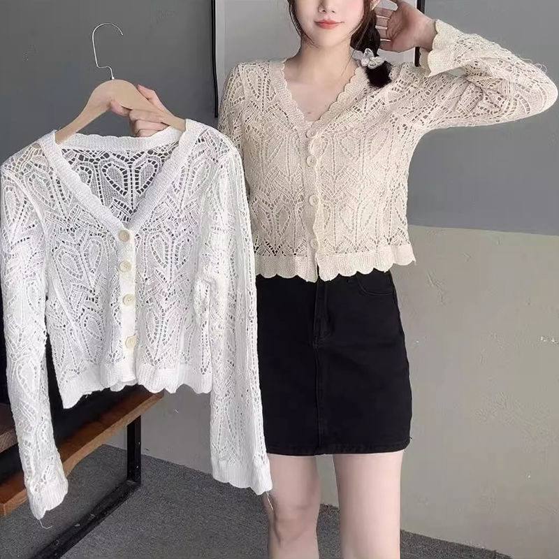 شومیز قلاب بافی زنانه کد 418072
